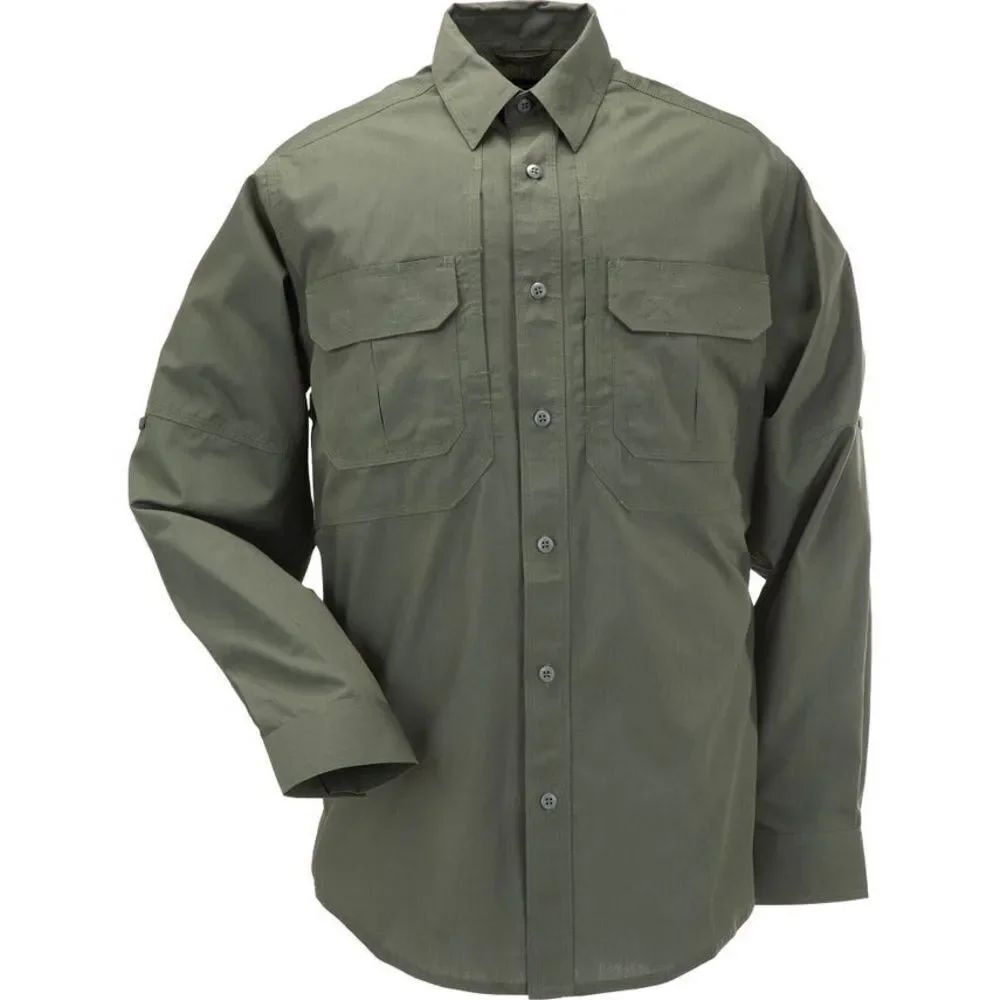 5.11 Tactical Green Casual Button Down Shirt Durable Design